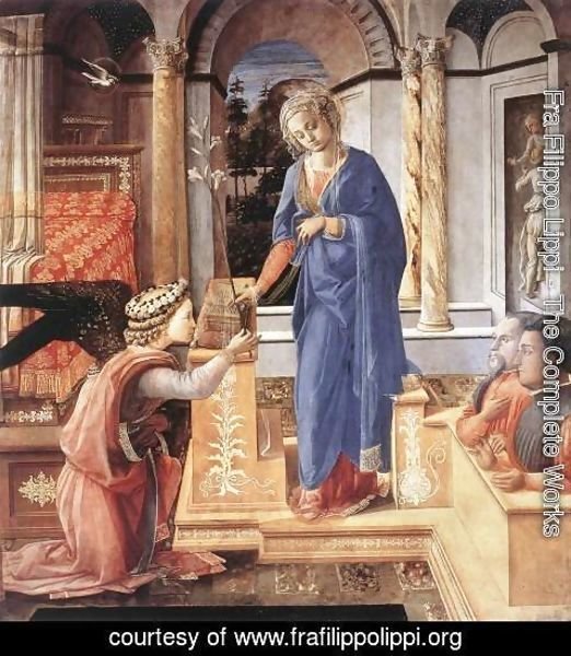 Fra Filippo Lippi - The Annunciation with two Kneeling Donors