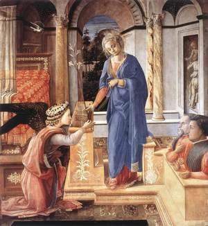 Fra Filippo Lippi - The Annunciation with two Kneeling Donors