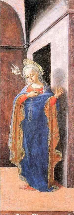 Fra Filippo Lippi - Annunciation, right wing