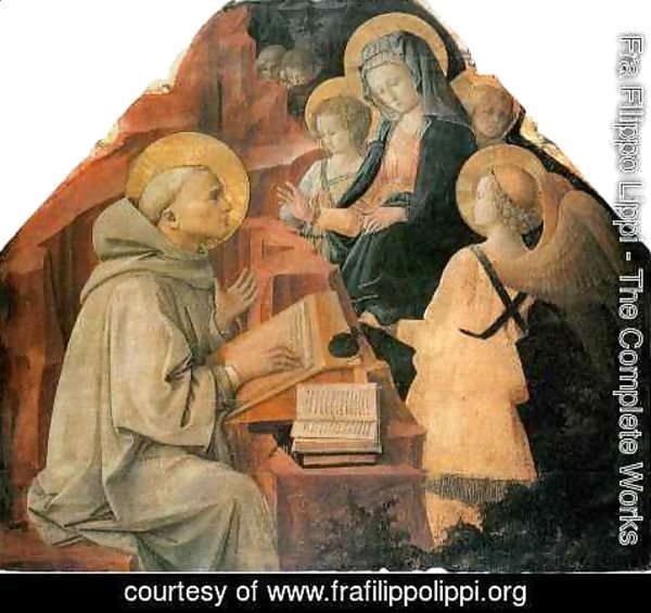 Fra Filippo Lippi - St Bernard Vision of the Virgin