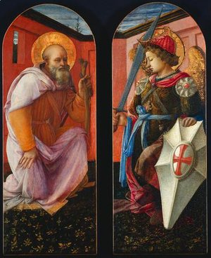 Saint Anthony and Archangel Michael