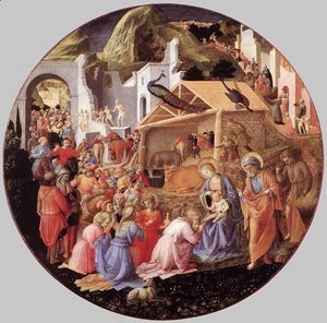 Fra Filippo Lippi - Adoration of the Magi c. 1445
