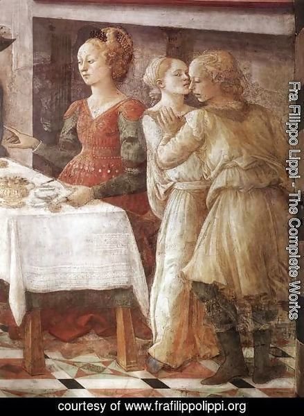Fra Filippo Lippi - Herod's Banquet (detail-3) 1452-65