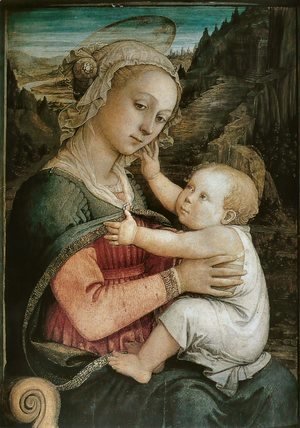 Fra Filippo Lippi - Madonna and Child 1460s