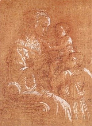 Fra Filippo Lippi - Madonna with the Child and two Angels