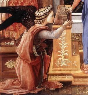 Fra Filippo Lippi - The Annunciation with two Kneeling Donors (detail-1) c. 1440