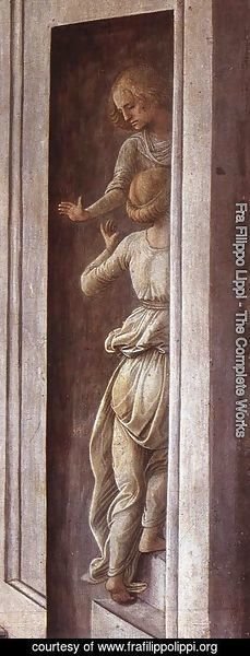 Fra Filippo Lippi - The Annunciation with two Kneeling Donors (detail-2) c. 1440