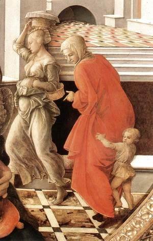 Fra Filippo Lippi - Virgin with the Child and Scenes from the Life of St Anne (detail) 1452