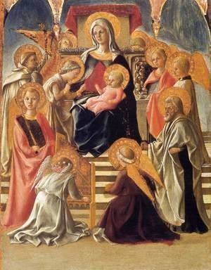 Fra Filippo Lippi - Madonna and Child Enthroned with Saints