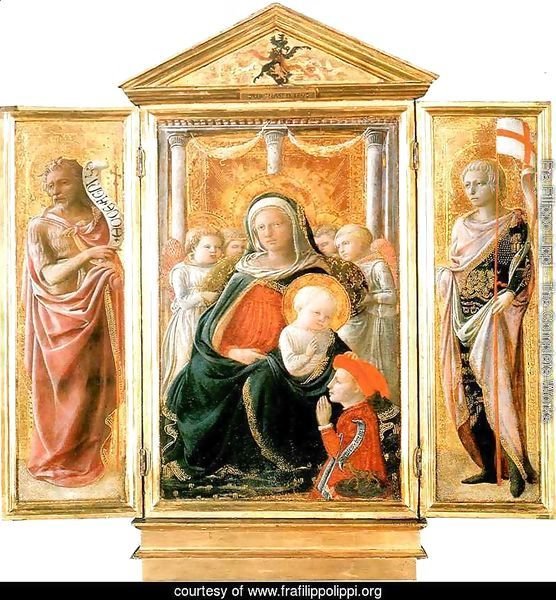 Madonna of Humility with Angels and Donor