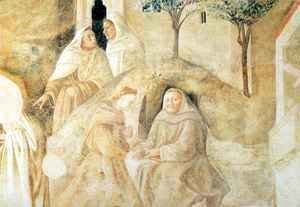 Fra Filippo Lippi - Scenes of Carmelite History, detail