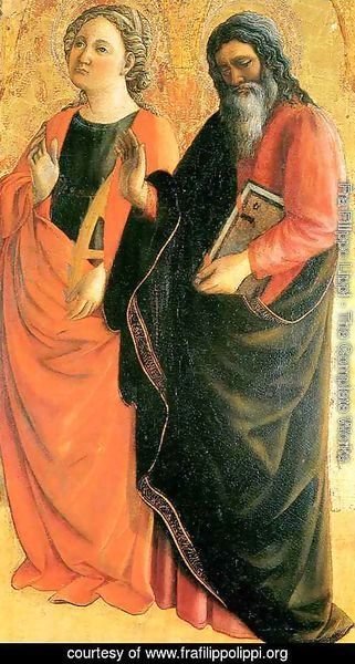 Fra Filippo Lippi - St Catherine of Alexandria and Evangelist