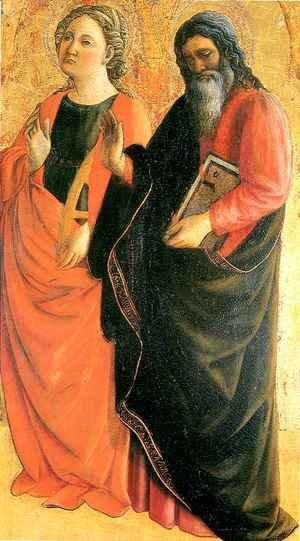 Fra Filippo Lippi - St Catherine of Alexandria and Evangelist