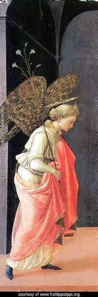 Fra Filippo Lippi - Annunciation, left wing