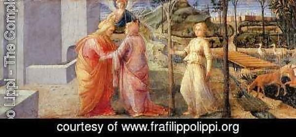 Fra Filippo Lippi - Meeting of Joachim and Anna at the Golden Gate