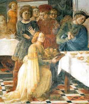 Fra Filippo Lippi - Beheading of St John the Baptist, detail