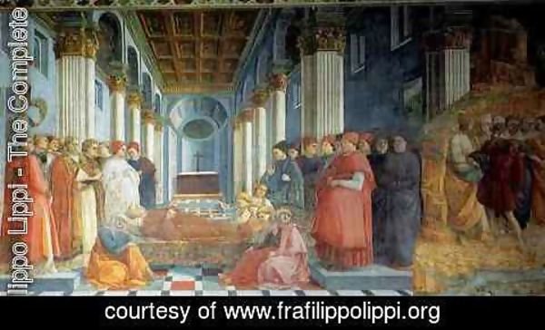 Fra Filippo Lippi - Stories from the Life of St Stephen Funeral of St Stephen