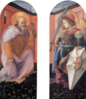 Fra Filippo Lippi - St Anthony Abbot and St Michael