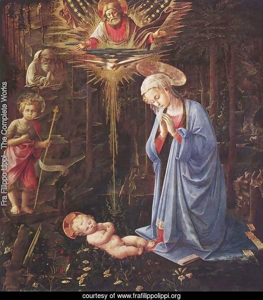 Adoration of the Child and St. Bernard
