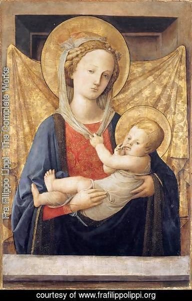 Madonna and Child 8 by Fra Filippo Lippi | Oil Painting ...