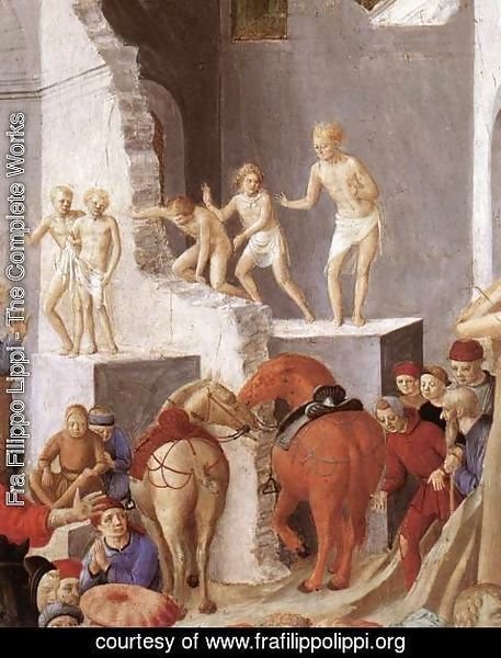 Fra Filippo Lippi - Adoration of the Magi (detail) c. 1445
