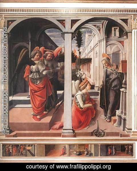 Fra Filippo Lippi - Annunciation c. 1445