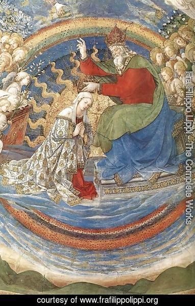 Fra Filippo Lippi - Coronation of the Virgin (detail) 1466-69