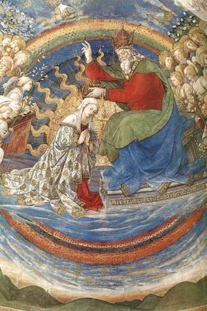 Fra Filippo Lippi - Coronation of the Virgin (detail) 1466-69