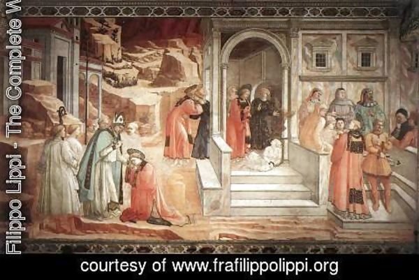 Fra Filippo Lippi - Disputation in the Synagogue 1452-65
