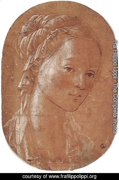 Fra Filippo Lippi - Head of a Woman c. 1452