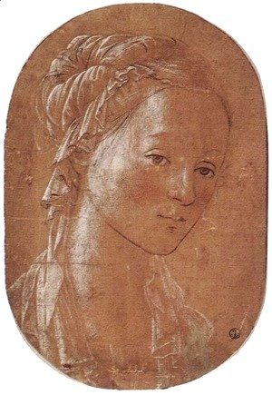 Fra Filippo Lippi - Head of a Woman c. 1452