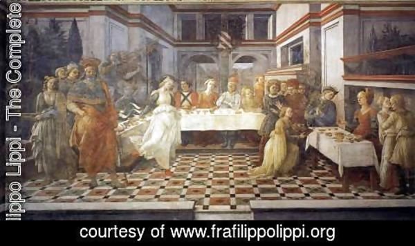 Fra Filippo Lippi - Herod's Banquet 1452-65