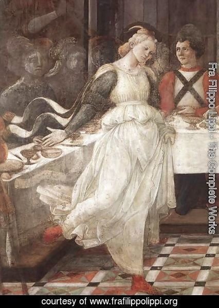 Fra Filippo Lippi - Herod's Banquet (detail-1) 1452-65