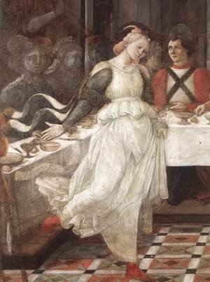 Fra Filippo Lippi - Herod's Banquet (detail-1) 1452-65