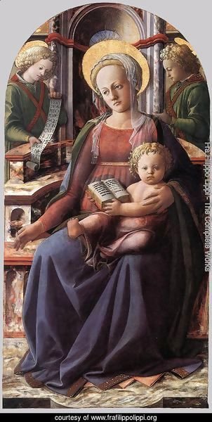 Madonna and Child Enthroned with Two Angels c. 1437