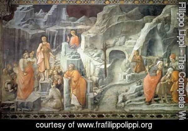 Fra Filippo Lippi - St John Taking Leave of his Parents 1452-65