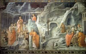 Fra Filippo Lippi - St John Taking Leave of his Parents 1452-65