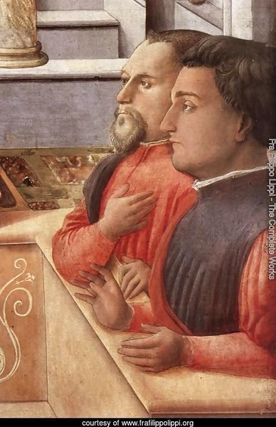 The Annunciation with two Kneeling Donors (detail-3) c. 1440