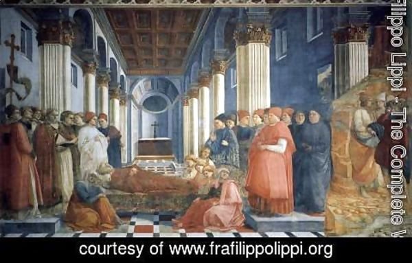 Fra Filippo Lippi - The Saint's Funeral 1460