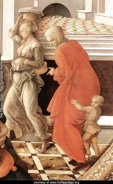 Virgin with the Child and Scenes from the Life of St Anne (detail) 1452